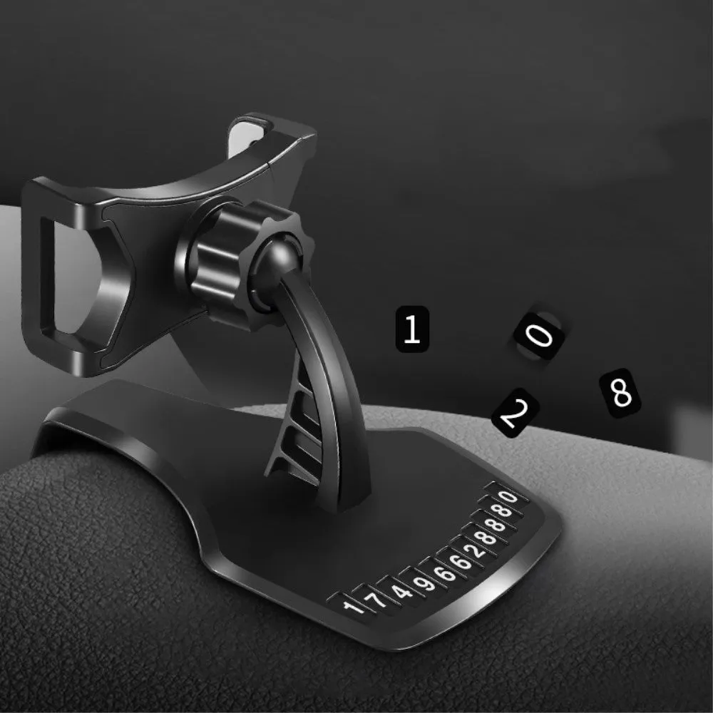 3 in 1 Car GPS Smartphone Holder: Dashboard / Visor Clamp   AC Grid Clip for SHARP AQUOS V (2019) - Black