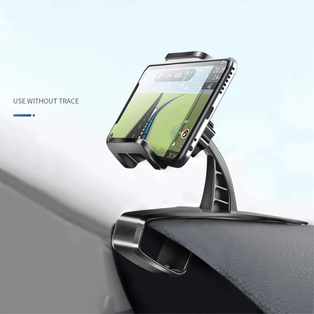 3 in 1 Car GPS Smartphone Holder: Dashboard / Visor Clamp   AC Grid Clip for Sharp DM016SH - Black