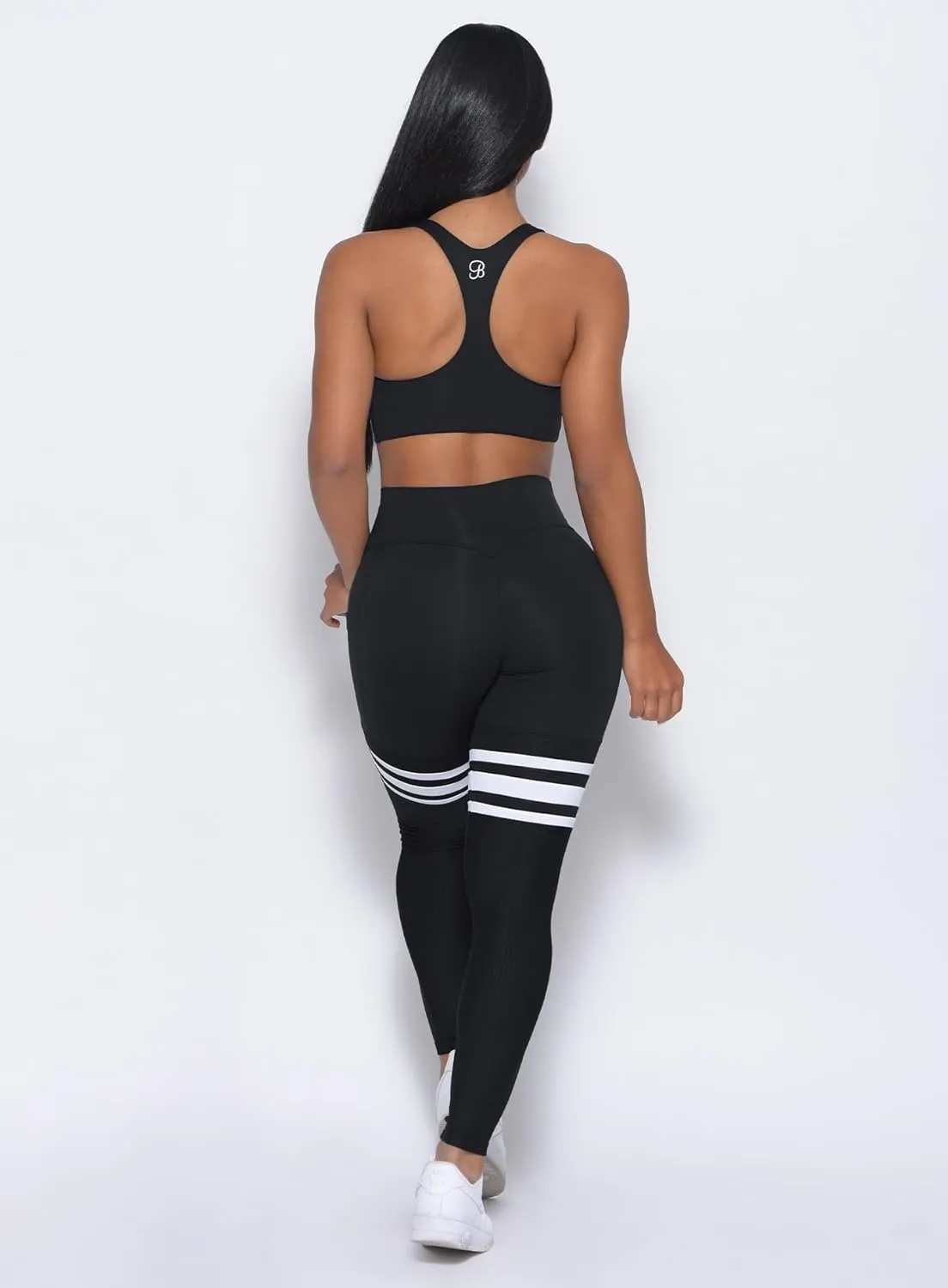 Bombshell Sportswear Perform Thigh High Leggings for Women with Pockets, Workout Running Yoga Leggings
