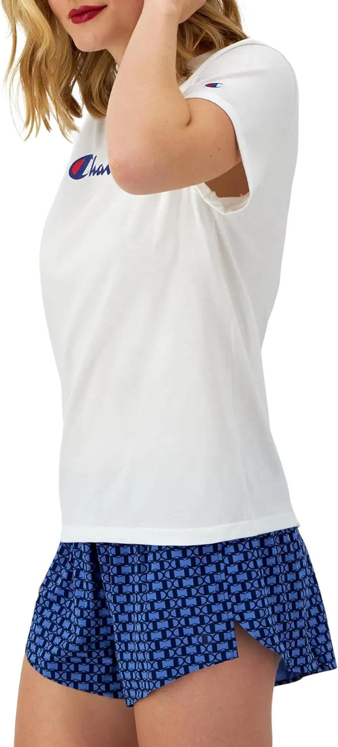 Champion Women's T-shirt, Classic Short Sleeve T-shirt, Lightweight Tee for Women, Script Logo (Plus Size Available)