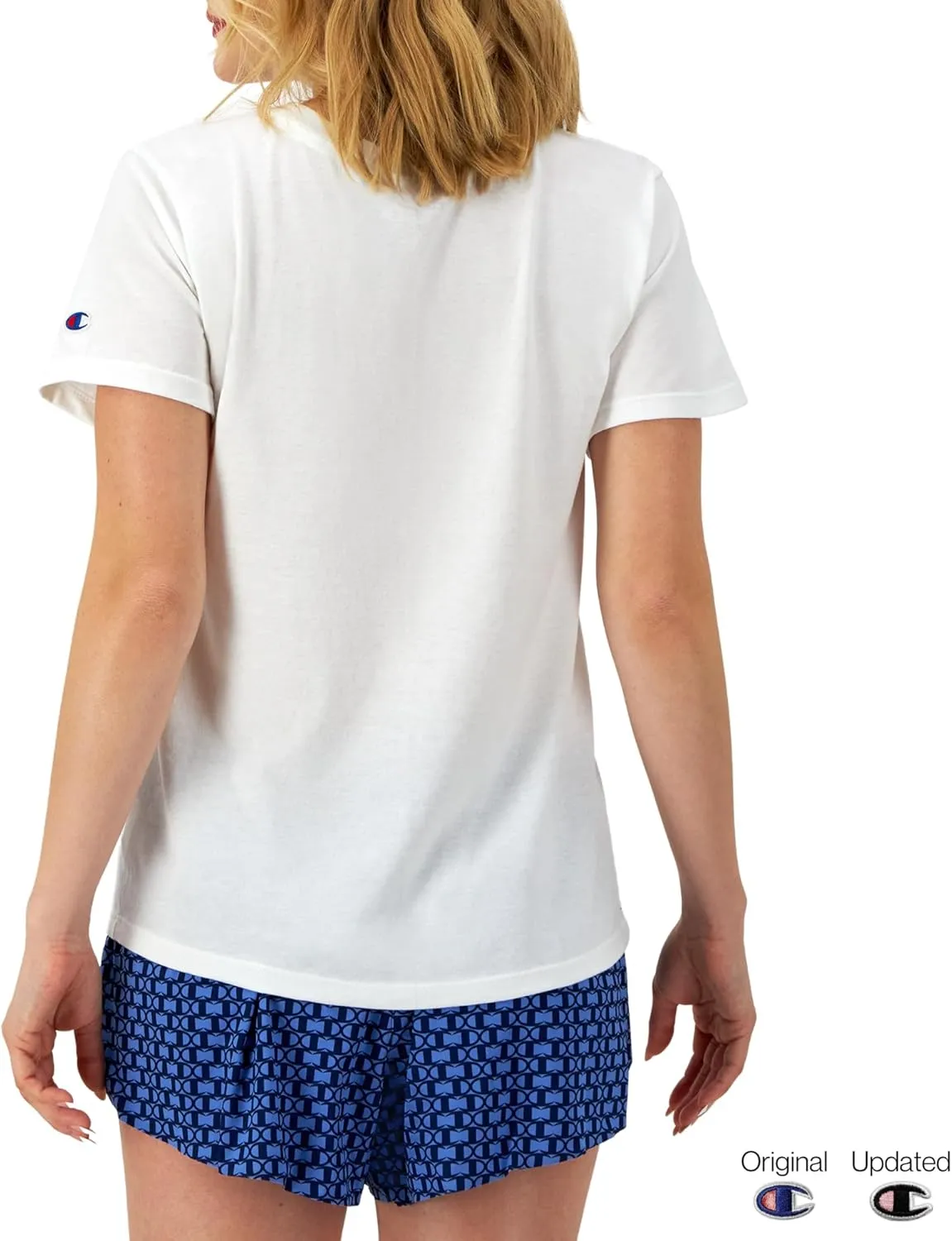 Champion Women's T-shirt, Classic Short Sleeve T-shirt, Lightweight Tee for Women, Script Logo (Plus Size Available)