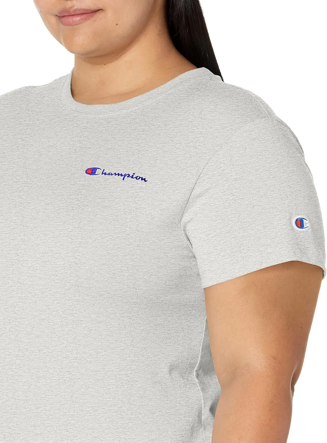 Champion Women's T-shirt, Classic Short Sleeve T-shirt, Lightweight Tee for Women, Script Logo (Plus Size Available)