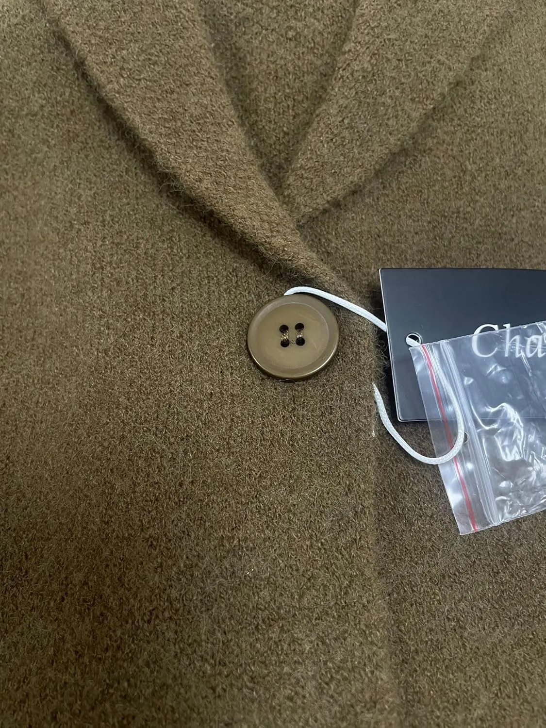 CHARTOU Women Long Cardigan Notched Collar Button Down Loose Fit Knit Blazer Sweater Jacket