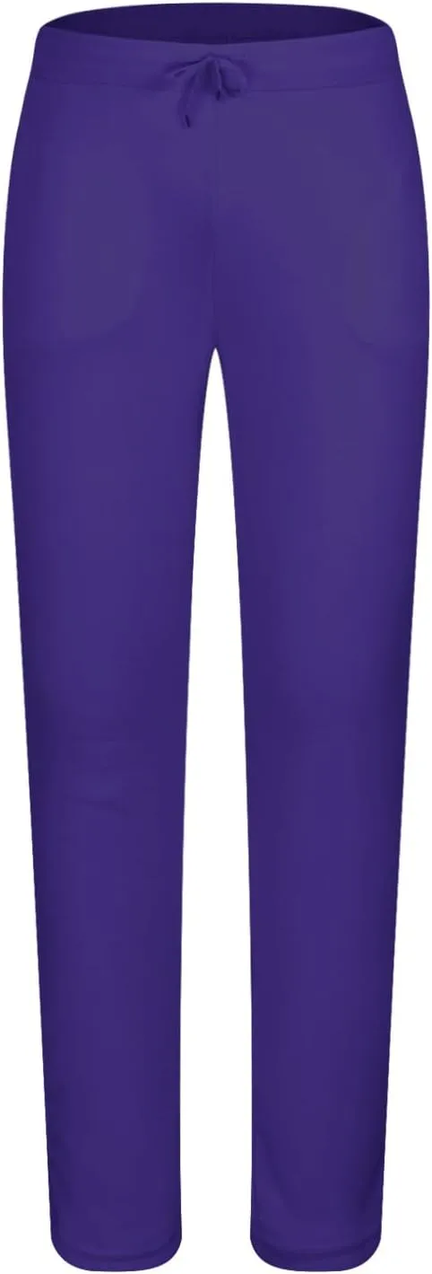 Finelylove Mens Sweatpants 2 Pack Open Bottom Fleece Joggers Straight Leg Running Workout Athletic Pants Casual Trousers