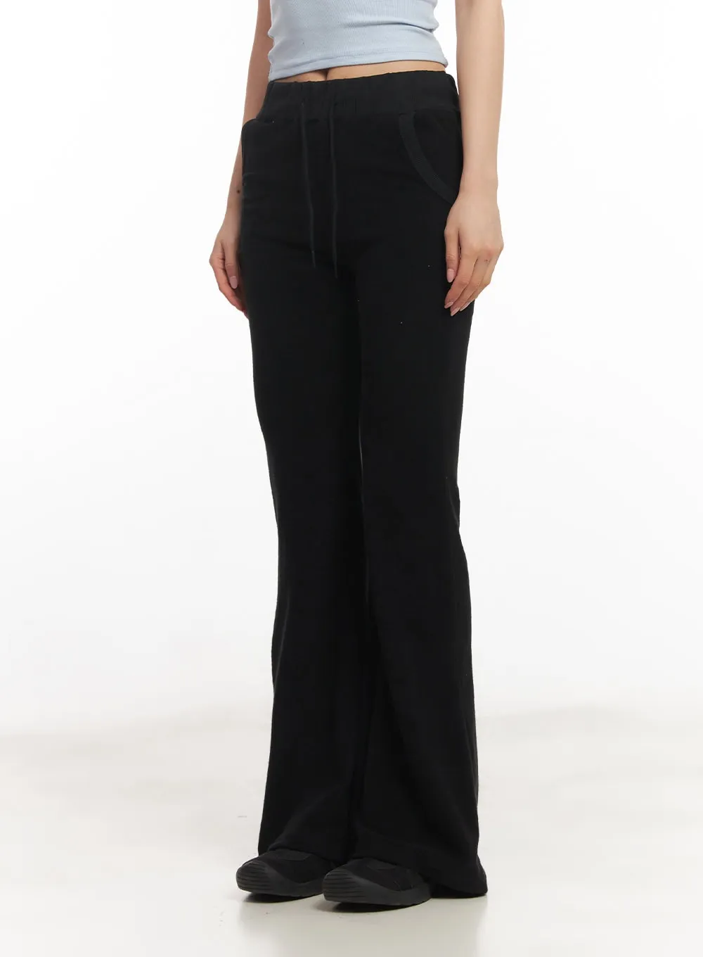 Hot Velvet Bootcut Sweatpants CA503