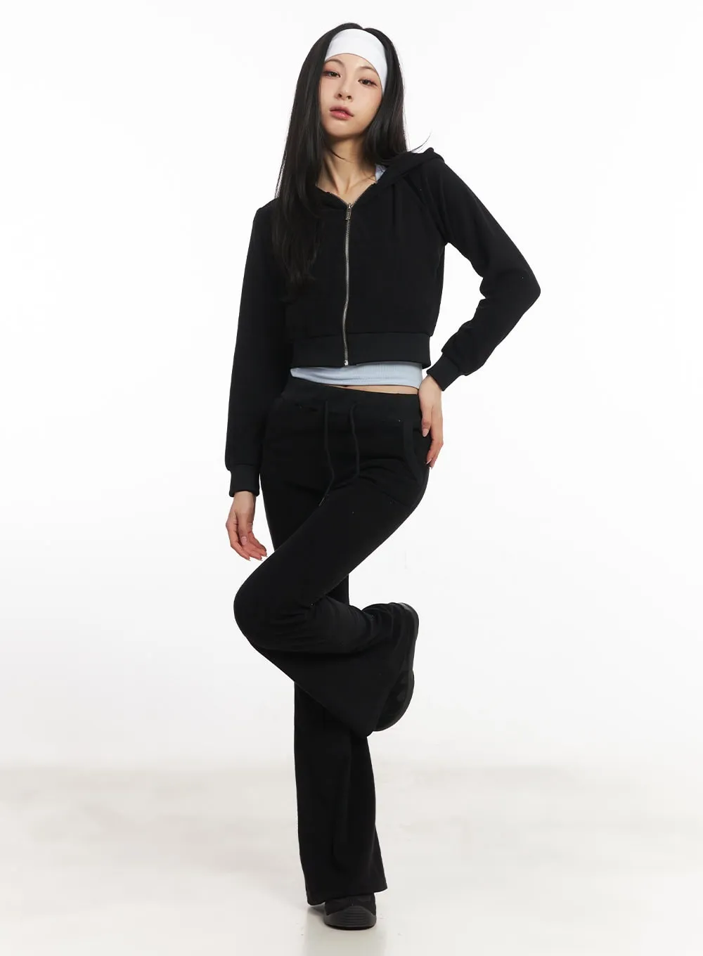 Hot Velvet Bootcut Sweatpants CA503