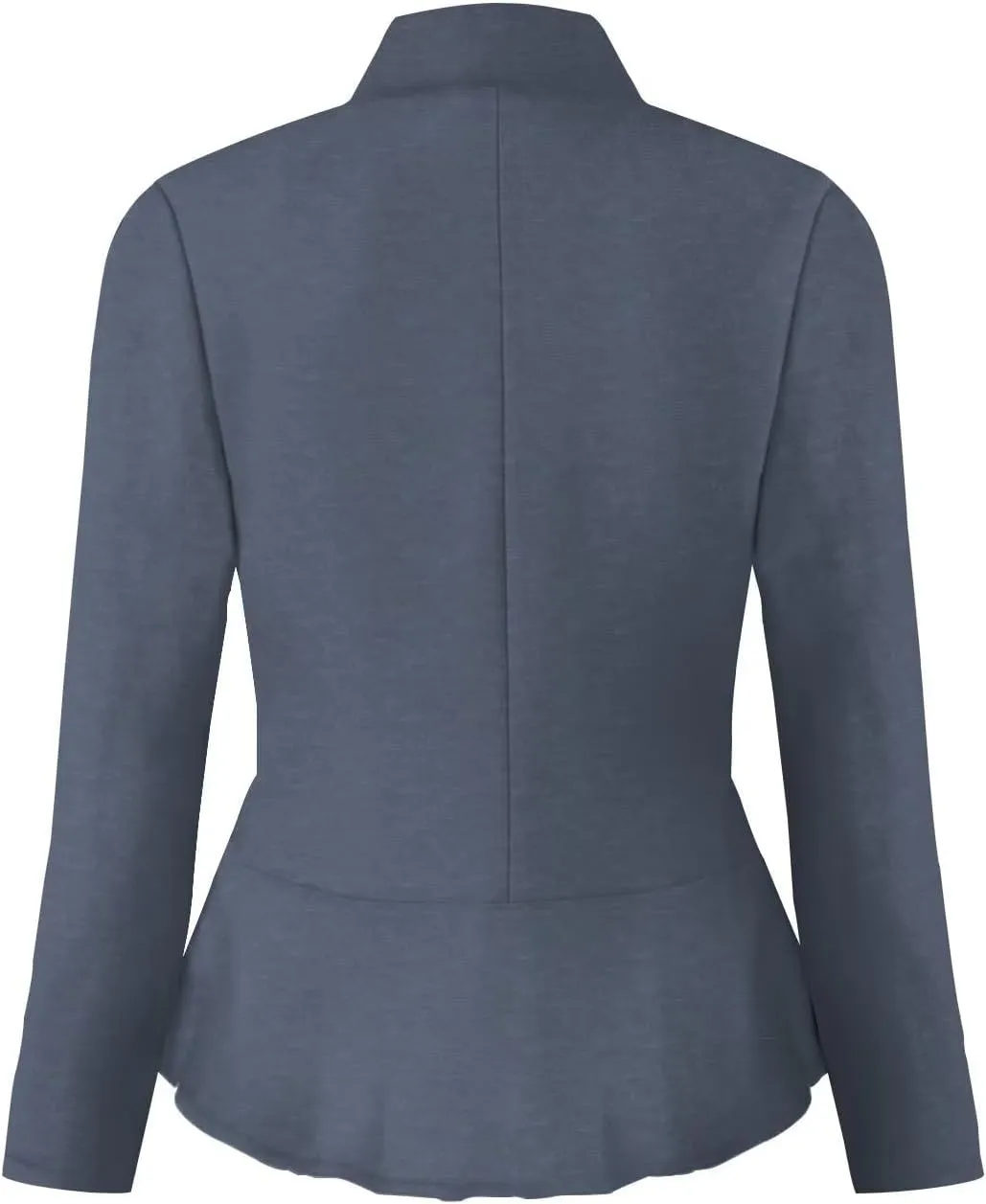 Hybrid & Company Women's Casual Work Office Elegant Open Front Premium Nylon Blazer Jacket
