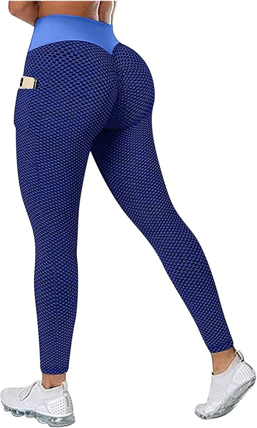 Ladmiple 2PCS Leggings for Women Butt Lift with Pockets Workout High Waist Running Tummy Control Sports Yoga Athletic Pants