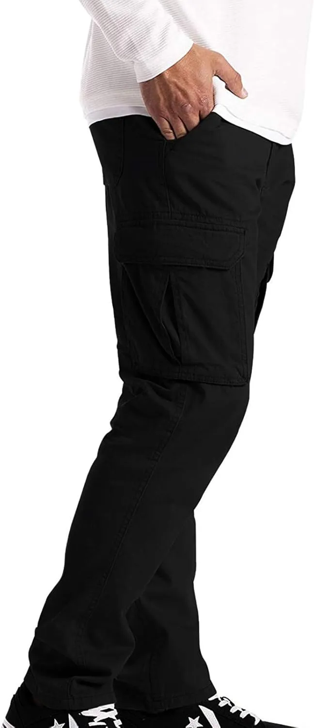 LCMTWX Sweatpants for Men Casual Multi-Pocket Men's Trousers Tooling Solid Men's Pants Active Athletic Workout Jogger