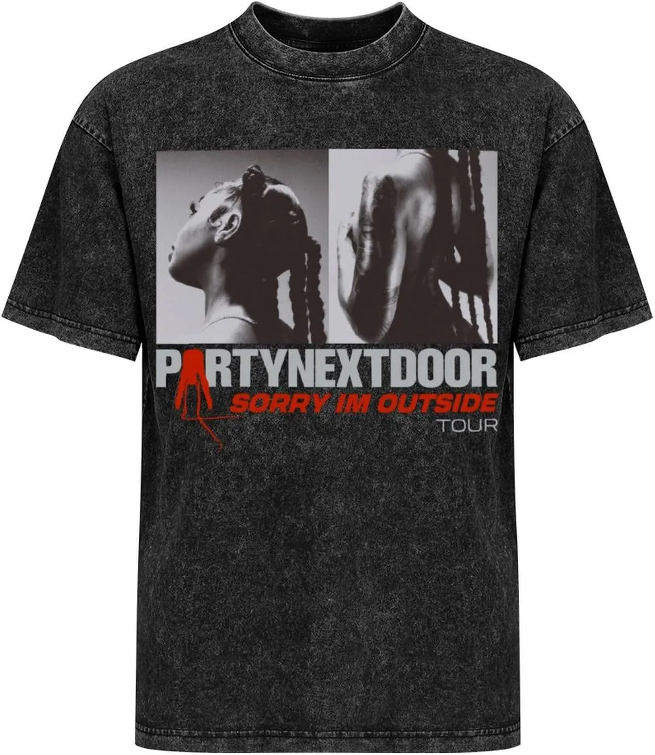 Men Shirt,Rapper Shirts Washed Tshirt Cotton Round Neck T Shirt Oversize T-Shirt for Men Classic Shirts