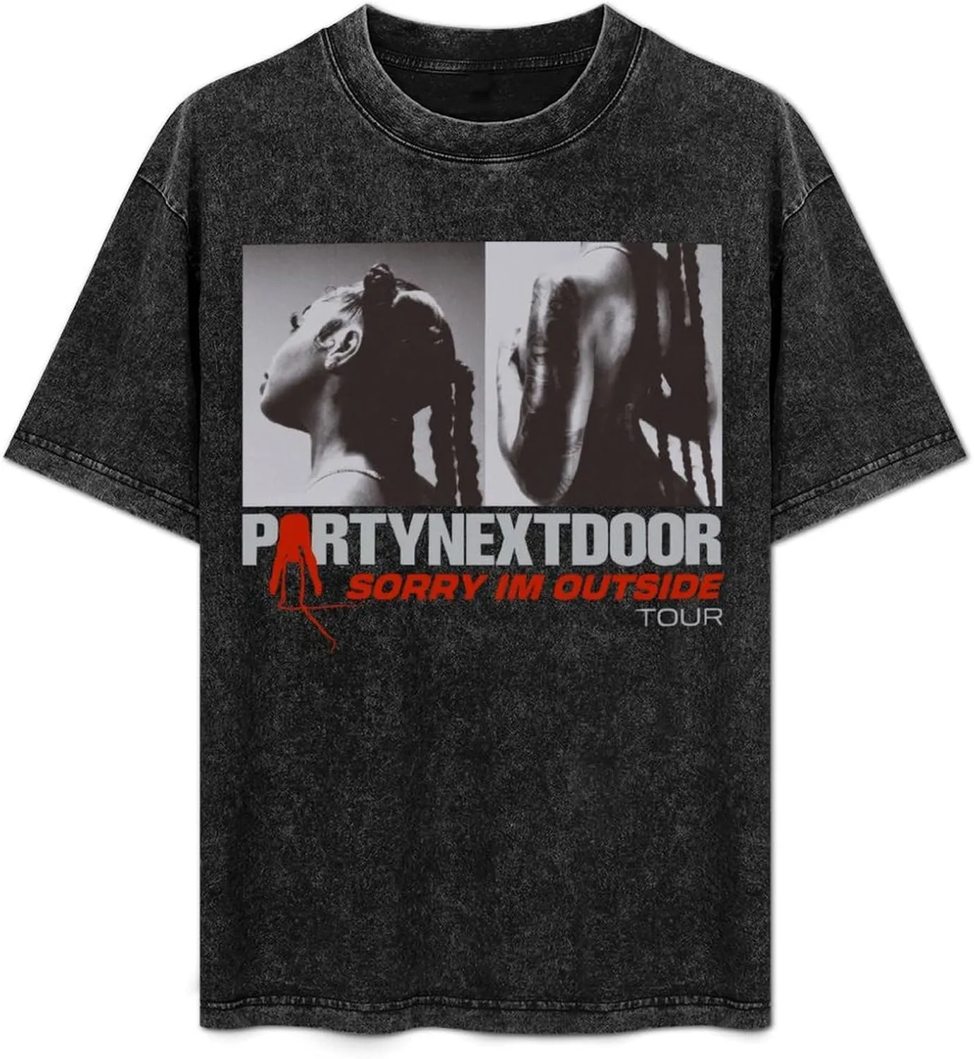 Men Shirt,Rapper Shirts Washed Tshirt Cotton Round Neck T Shirt Oversize T-Shirt for Men Classic Shirts