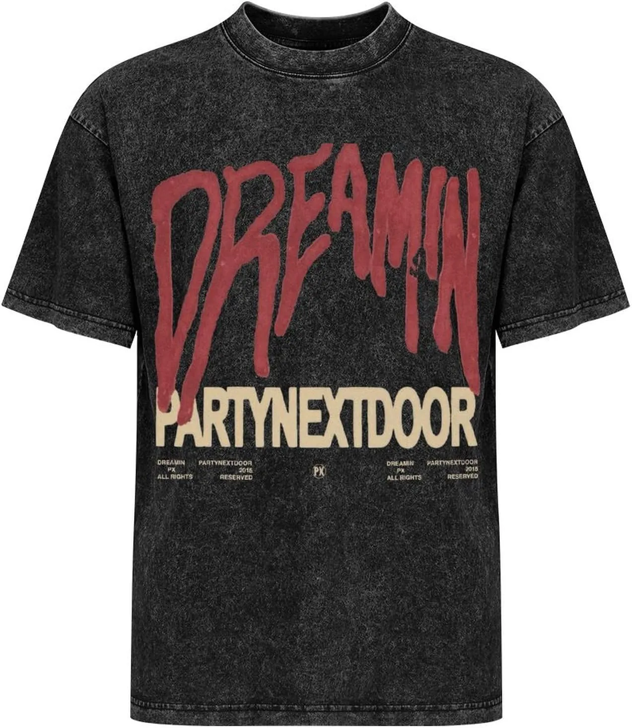 Men Shirt,Rapper Shirts Washed Tshirt Cotton Round Neck T Shirt Oversize T-Shirt for Men Classic Shirts