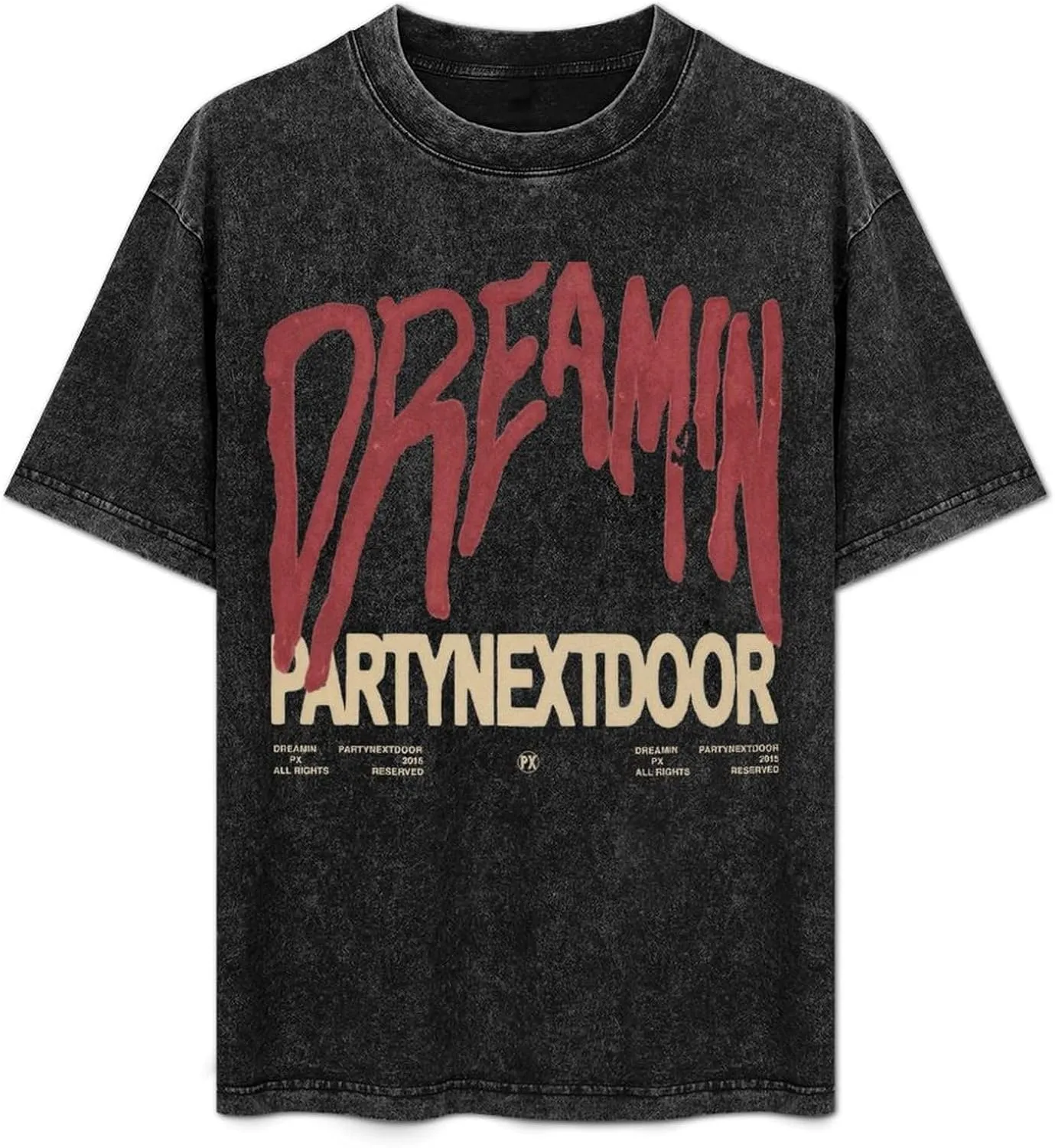 Men Shirt,Rapper Shirts Washed Tshirt Cotton Round Neck T Shirt Oversize T-Shirt for Men Classic Shirts