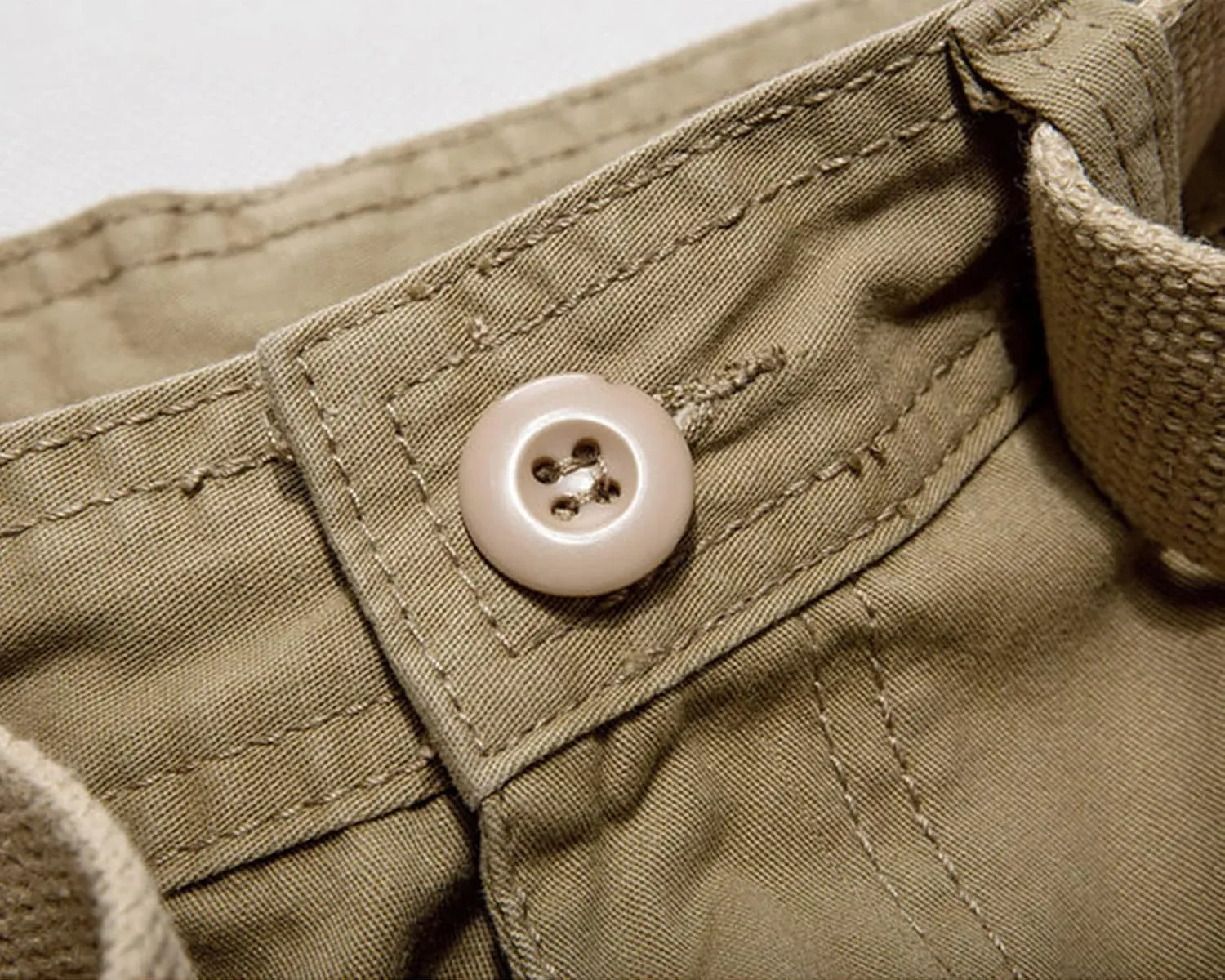 Men's Lightweight Casual Cargo Shorts Twill Zipper Pockets Outdoor Short Pants Cotton Military Army Short No Belt