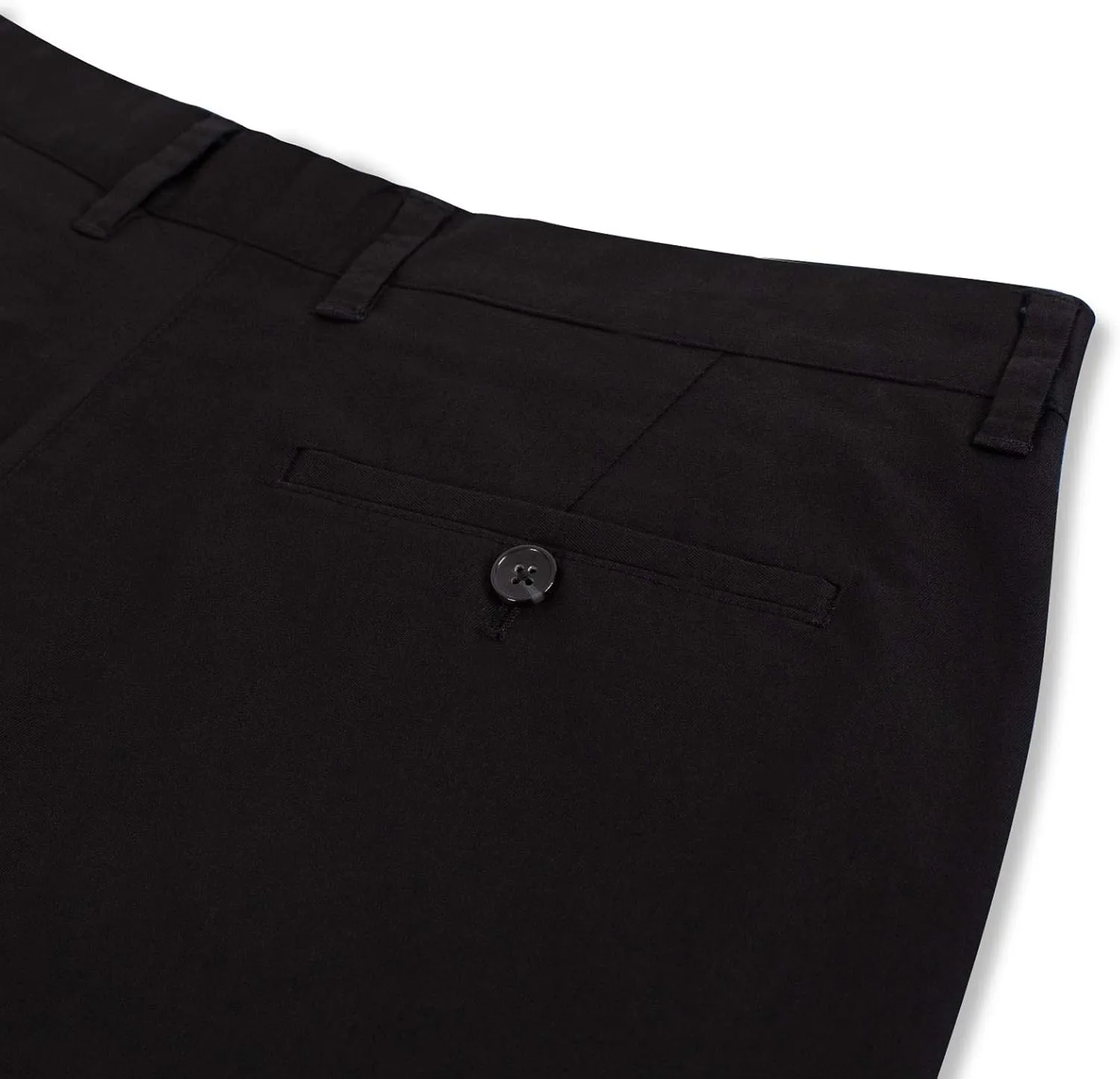 P&L Men's Casual Pants Straight Fit Cotton Stretch Flat Front Trousers for Man