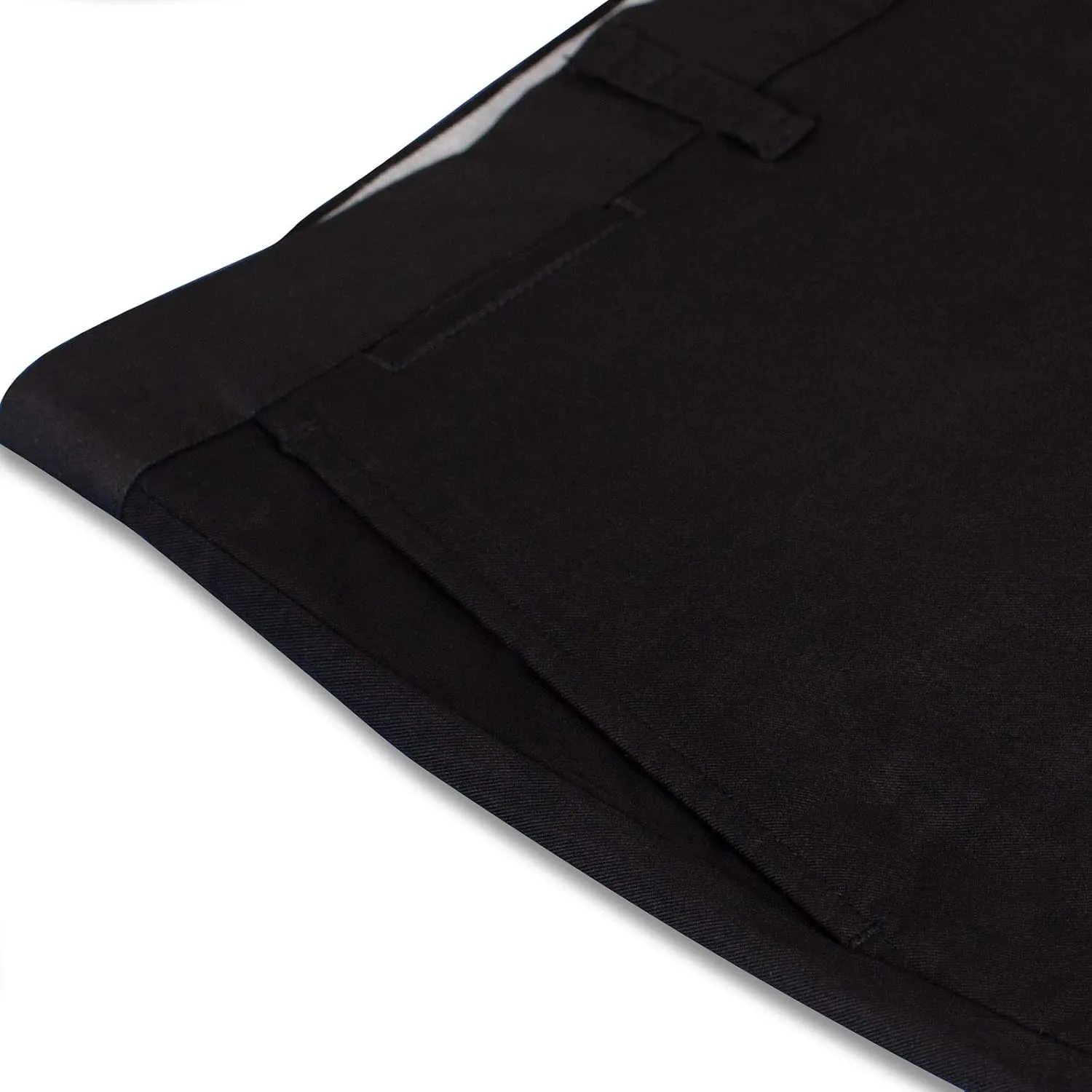 P&L Men's Casual Pants Straight Fit Cotton Stretch Flat Front Trousers for Man
