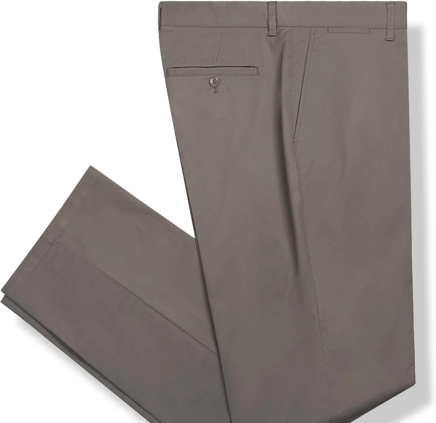 P&L Men's Casual Pants Straight Fit Cotton Stretch Flat Front Trousers for Man