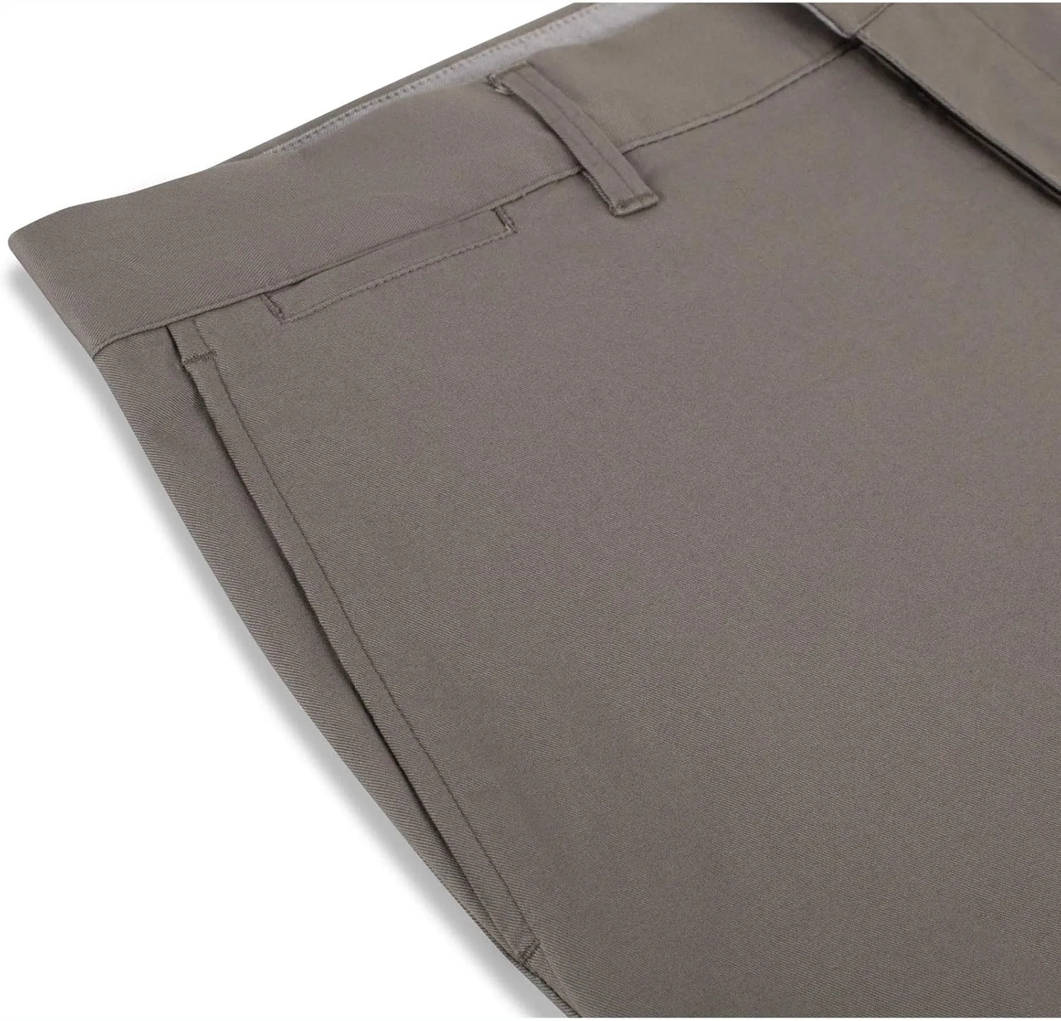 P&L Men's Casual Pants Straight Fit Cotton Stretch Flat Front Trousers for Man