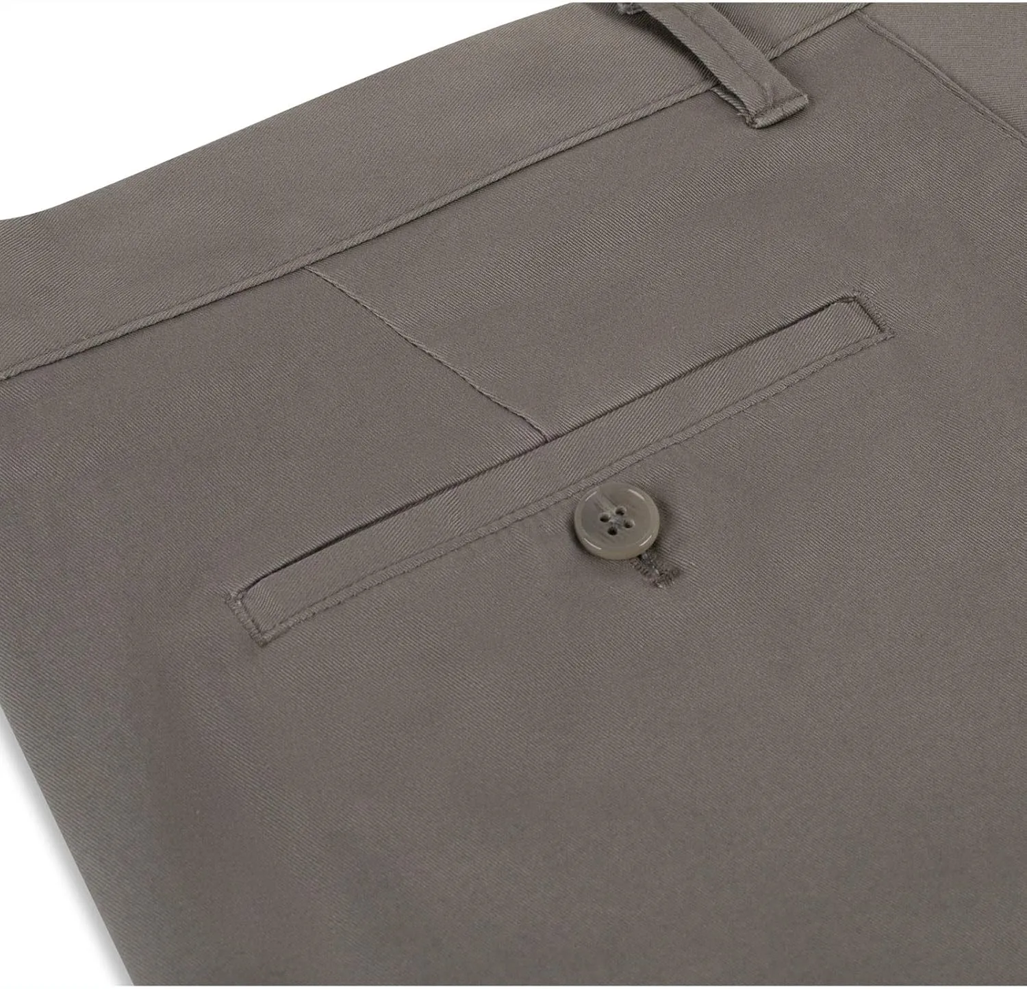 P&L Men's Casual Pants Straight Fit Cotton Stretch Flat Front Trousers for Man