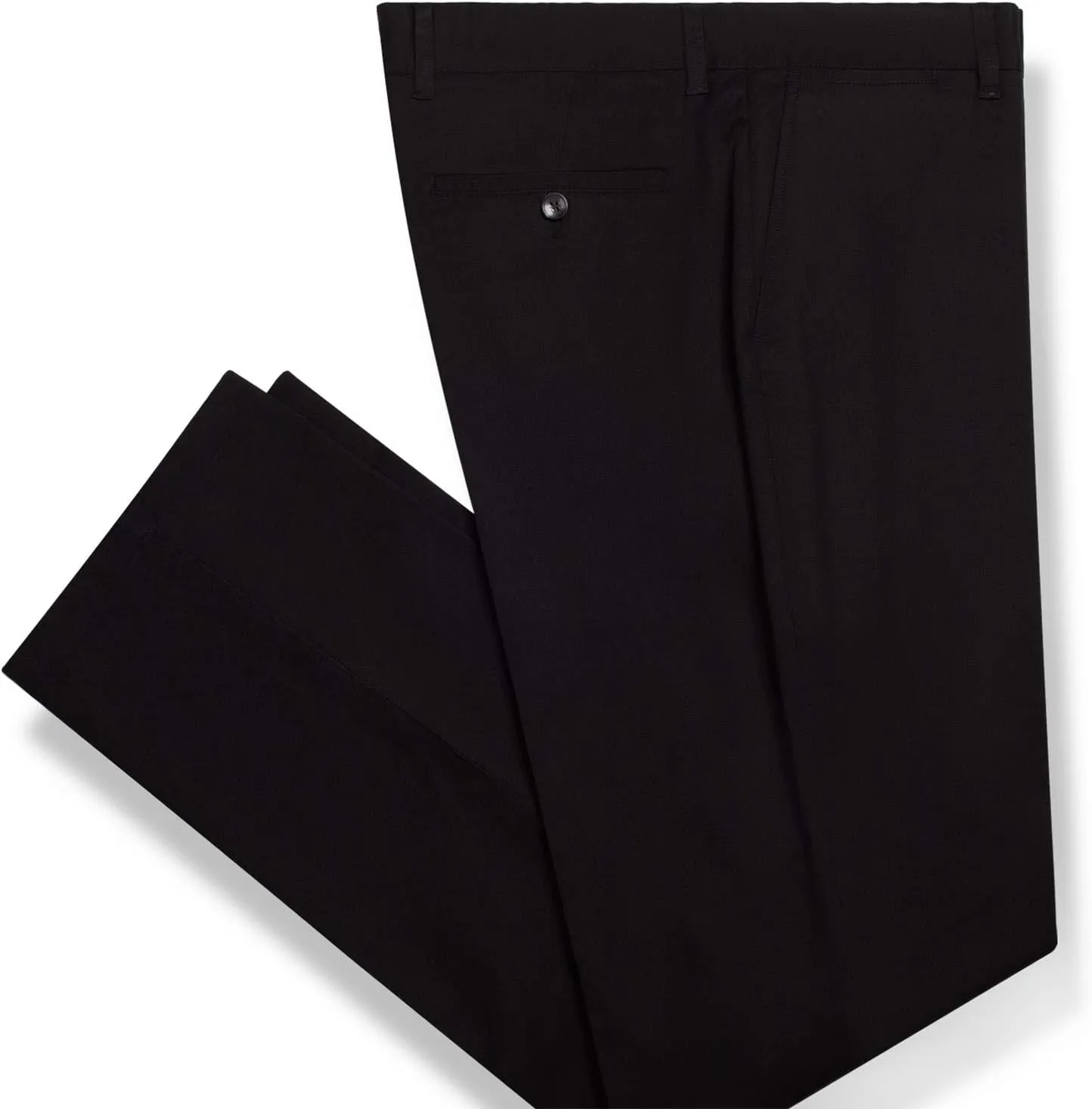 P&L Men's Casual Pants Straight Fit Cotton Stretch Flat Front Trousers for Man