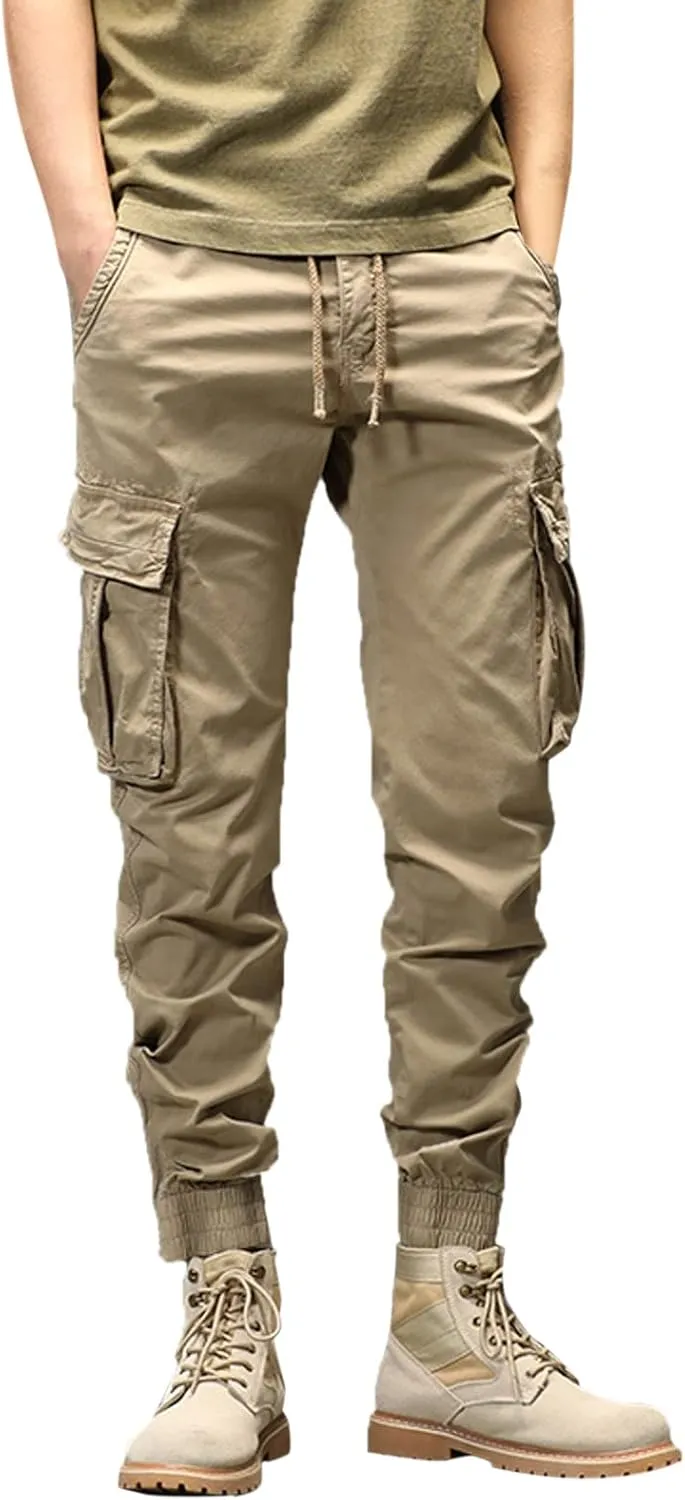 sdbrld Cargo Pants For Men Men's Ripstop Tactical Pants Lightweight Fashion Outdoor Hiking Water Resistant Pants with Pockets