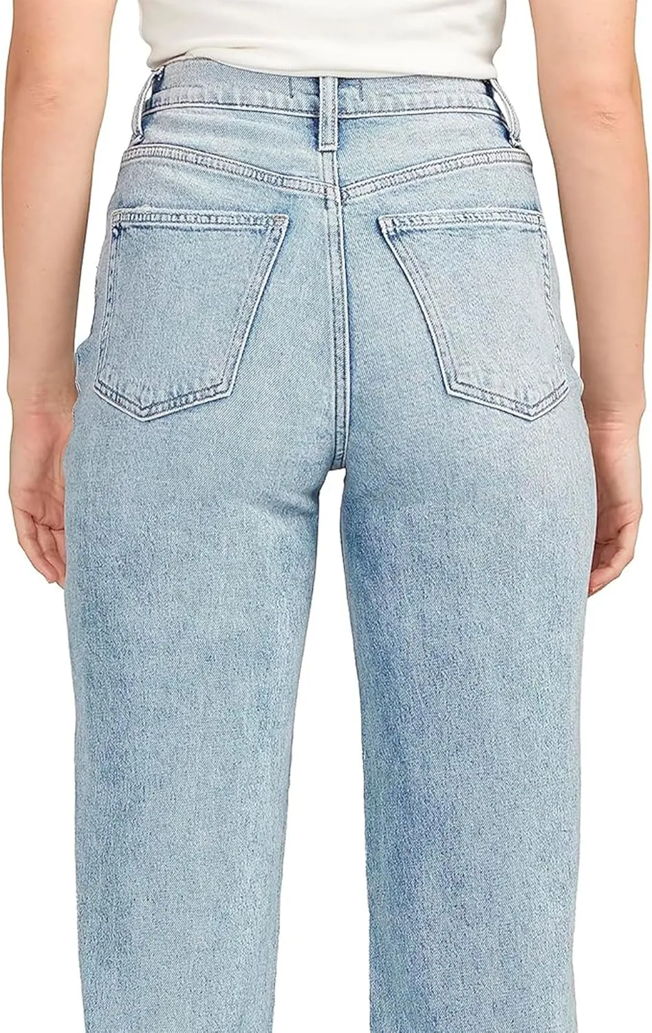 Silver Jeans Co. Women's Highly Desirable High Rise Trouser Leg Jeans