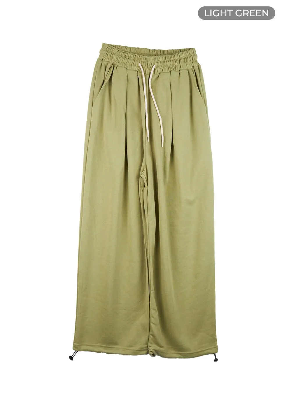 String Pintuck Wide Sweatpants CO419