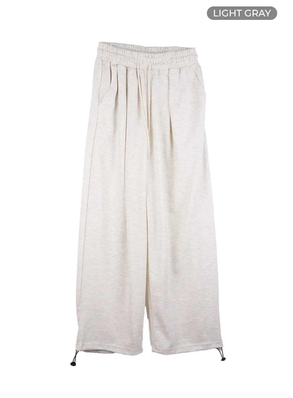 String Pintuck Wide Sweatpants CO419